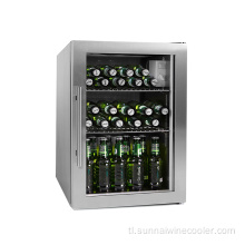 Mainit na Pagbebenta 304 Glass Doors Mini Beverage Cooler